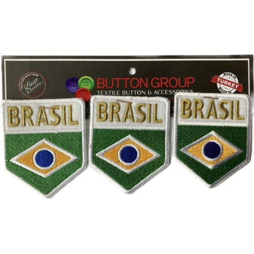 Aplikacja termiczna, naprasowanka Brazylia