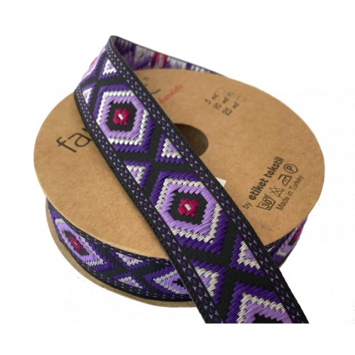 Taśma żakardowa - 25952 v4 - 2,5 cm