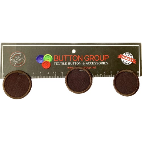 Łatki, naprasowanki okrągłe brązowe