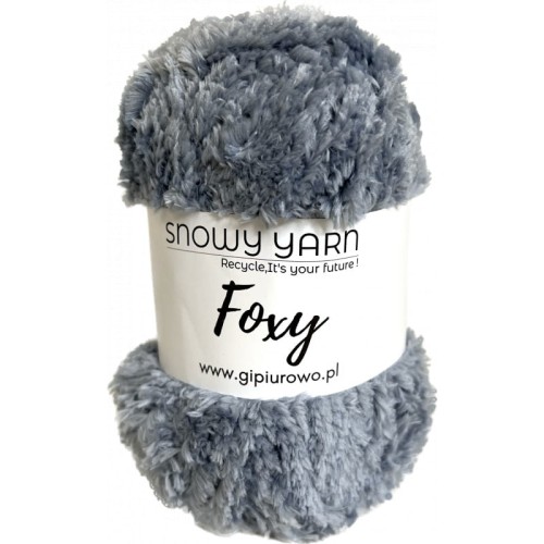 Puszysta włóczka Foxy - popielata 933 - 100 m
