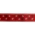 Taśma ozdobna - 25677 v1 – czerwona - 2,5cm