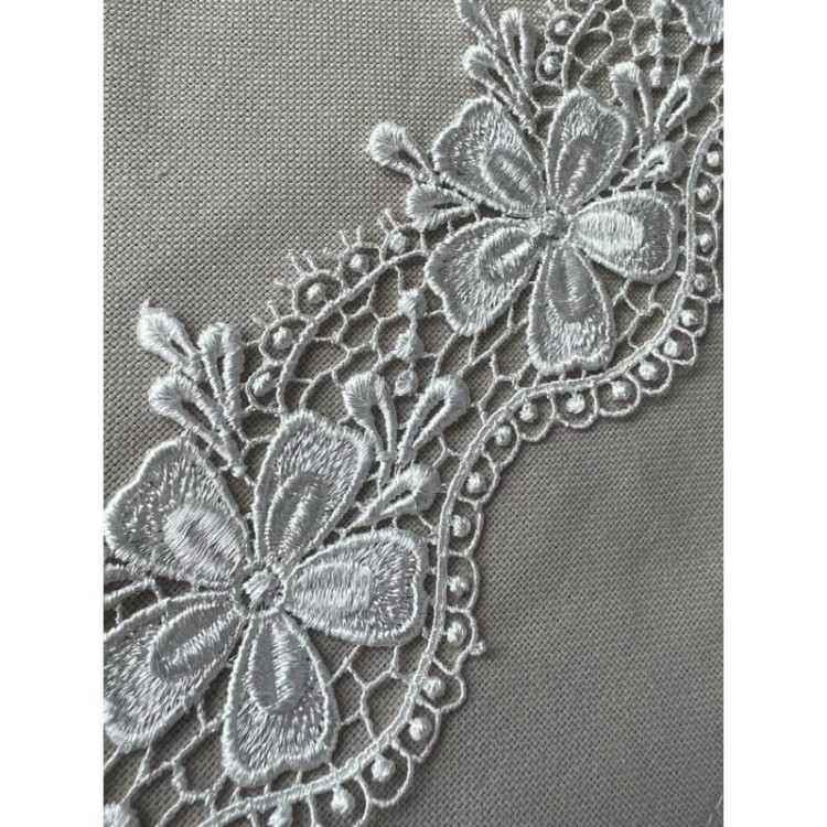 Gipiura - LD202 - biała śmietankowa - 7,5 cm