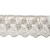 Koronka na tiulu - B0216 - szara - 10cm