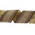 Taśma żakardowa, taśma ozdobna - 70057 v2 - bordowo-złota - 7cm
