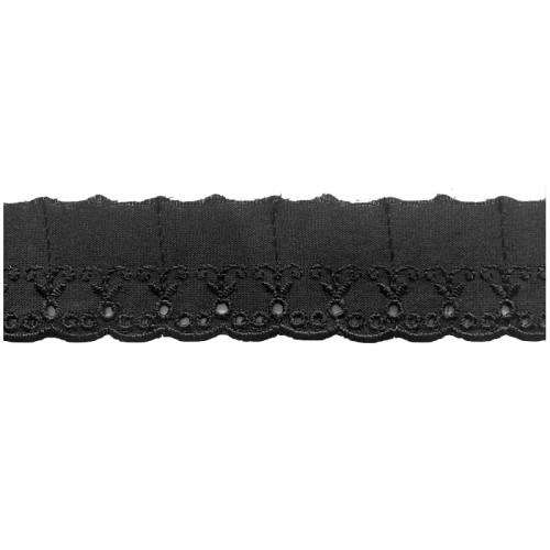 Haft na batyście - 124 - czarny - 3cm