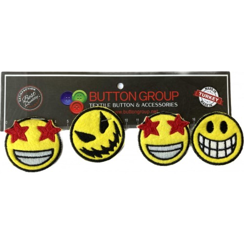 Aplikacje termiczne, naprasowanki Smiling Face Emoji