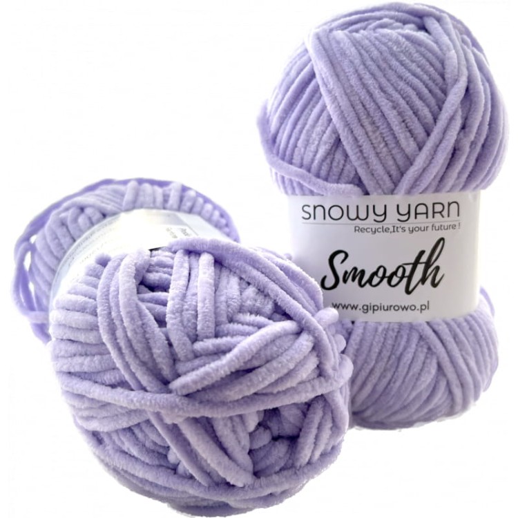 Aksamitna włóczka Smooth - liliowa 936 - 120 m