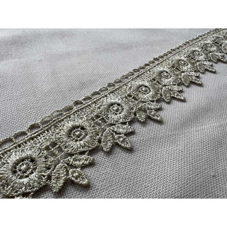 Gipiura - S06850772 - beż/złoto - 4 cm