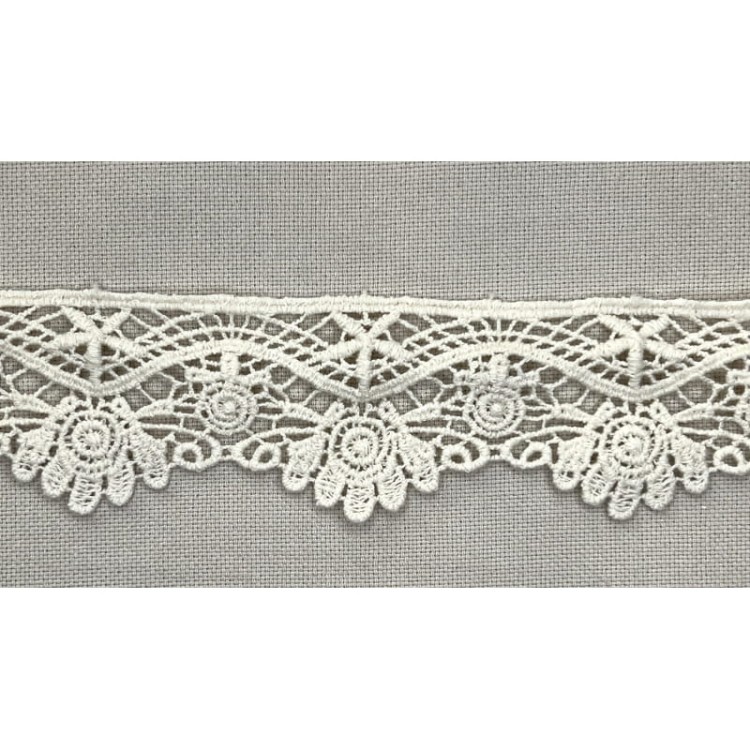 Promocja-Końcówka 0,90 mb-Gipiura bawełniana - CG-X - naturalna - 4 cm