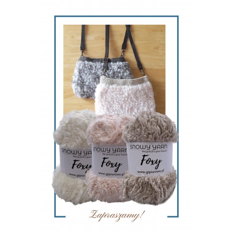 Puszysta włóczka Foxy - liliowa 940 - 100 m