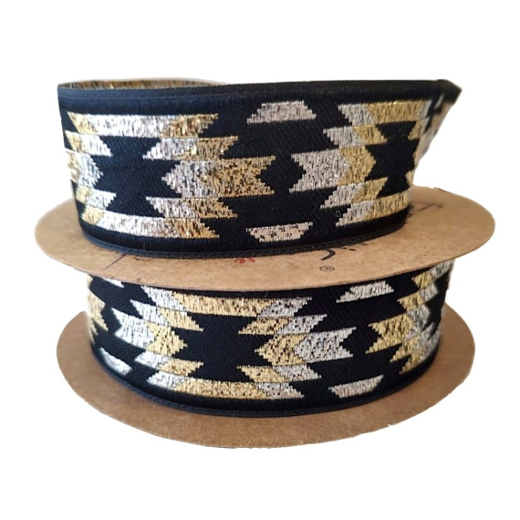 Taśma żakardowa - 28118 v2 - 2,8cm