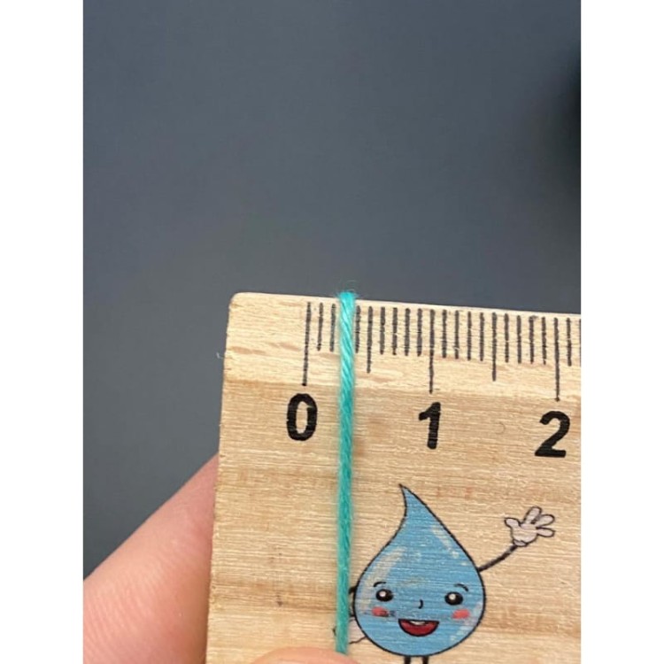 Kordonek, sznurek - 20 gram/70mb - jasny popiel + srebro 32 - 1mm