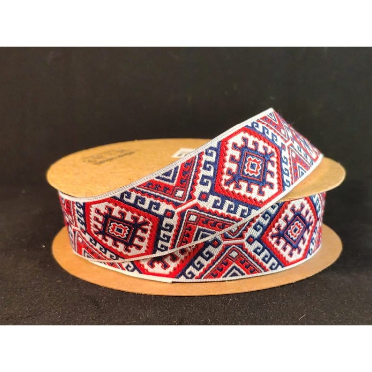 Taśma żakardowa - 25708 v1 - 2,5cm