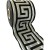 Taśma żakardowa - 70062 – czarno srebrna - 7cm