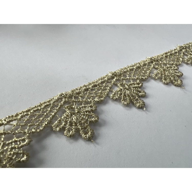 Gipiura - S4GB2399 - beż/złoto - 2 cm