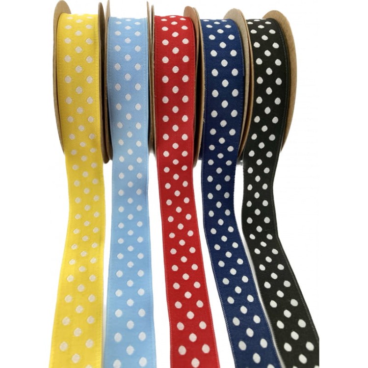 Taśma żakardowa - 20750 - czarna - 2 cm