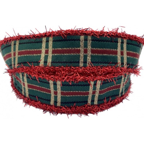 Taśma żakardowa bożonarodzeniowa - 25136SKLR - 3cm