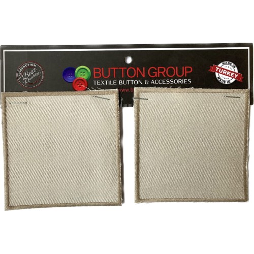 Łatki, naprasowanki kwadratowe kremowe