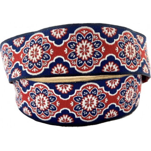 Taśma żakardowa - 25707 v7 - 2,5cm