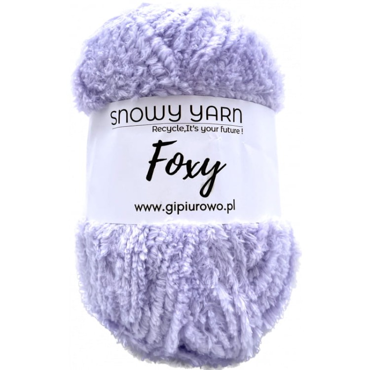 Puszysta włóczka Foxy - liliowa 940 - 100 m