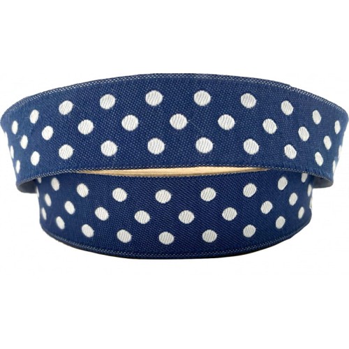 Taśma żakardowa - 20750 - ciemno niebieska - 2 cm