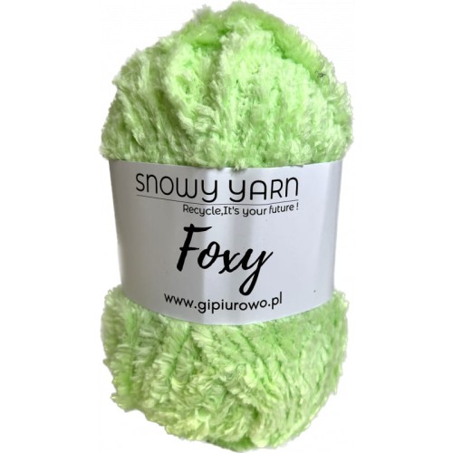 Puszysta włóczka Foxy - zielona 937 - 100 m