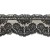 Promocja- Końcówka- 0,5mb- Koronka na tiulu - B0078a - czarna - 9cm