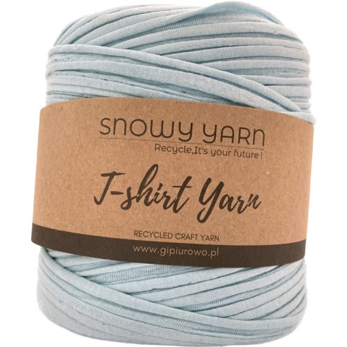 T-Shirt Yarn - przędza makaronowa, włóczka spaghetti - błękitny 1 - 120 m