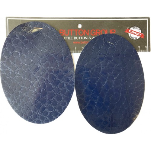 Łatki, naszywki owalne - granatowe