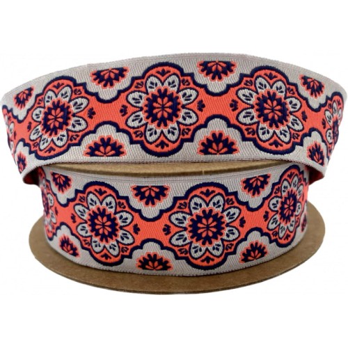 Taśma żakardowa - 25707 v4 - 2,5cm