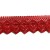 Koronka bawełniana 50 czerwona, 6,5 cm