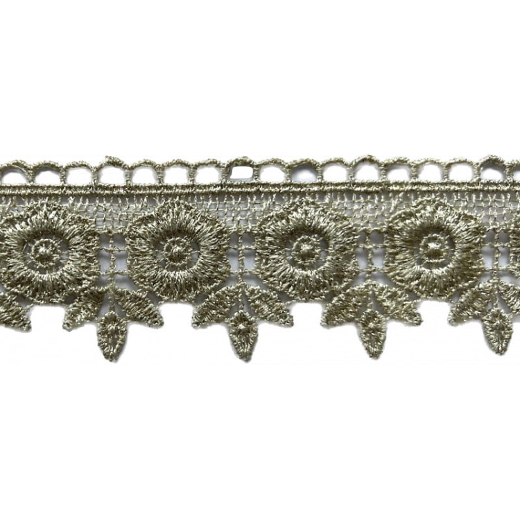 Gipiura - S06850772 - beż/złoto - 4 cm