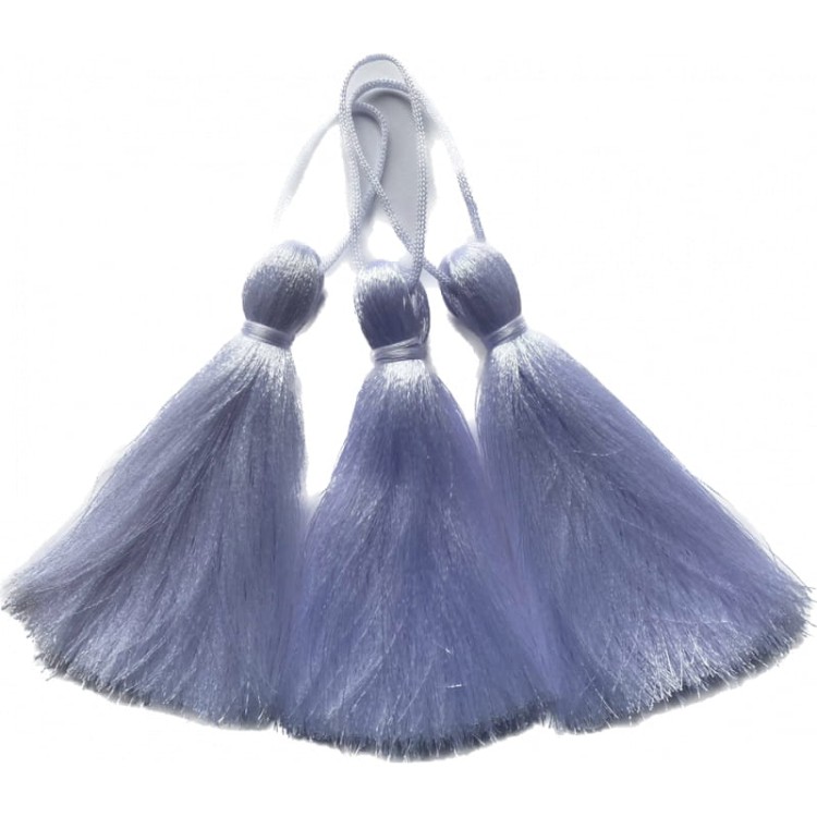 Chwost z zawieszką biały 010 - 10 cm