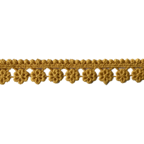 Koronka gipiurowa, gipiura - G415 - musztardowa- 2 cm