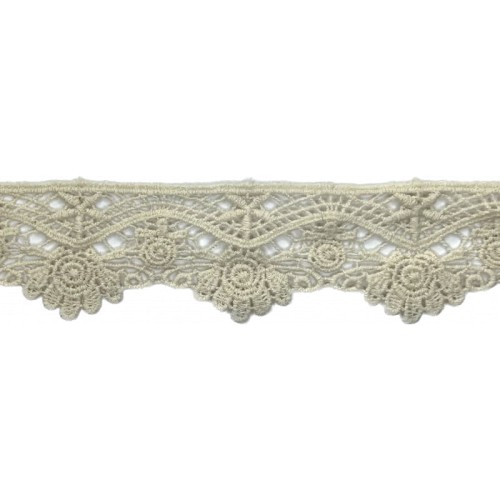 Promocja-Końcówka 0,90 mb-Gipiura bawełniana - CG-X - naturalna - 4 cm