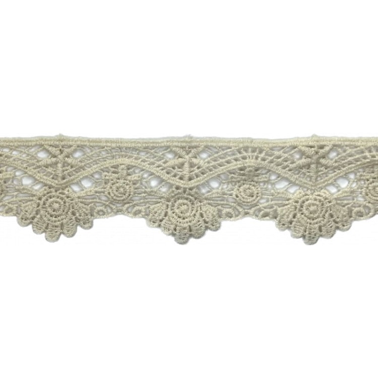 Promocja-Końcówka 0,90 mb-Gipiura bawełniana - CG-X - naturalna - 4 cm