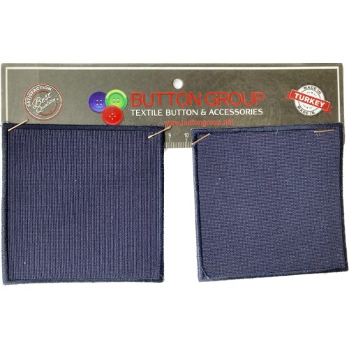 Łatki, naprasowanki kwadratowe granatowe