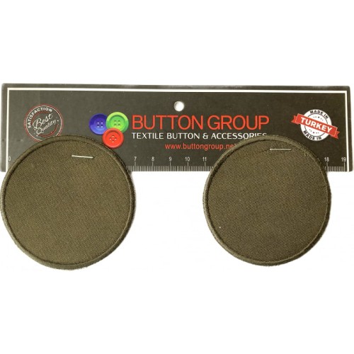 Łatki, naprasowanki okrągłe khaki