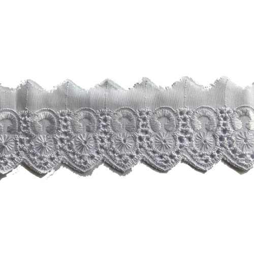 Haft na batyście - 06 - biały - 5cm